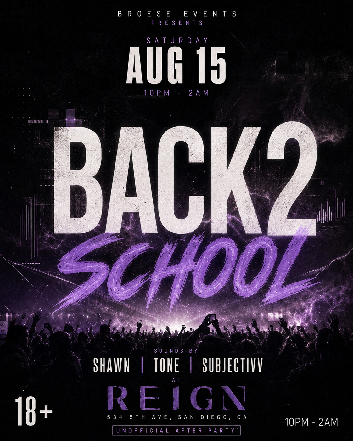 Back2School Rave | 18+ flyer